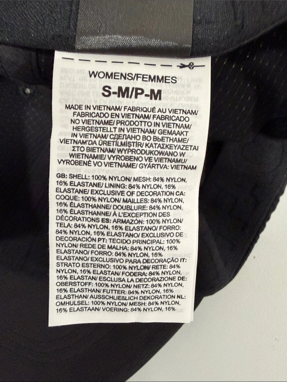 The North Face S/M Black Horizon Mesh Nylon Ponytail Ball Cap Summer Run Hat